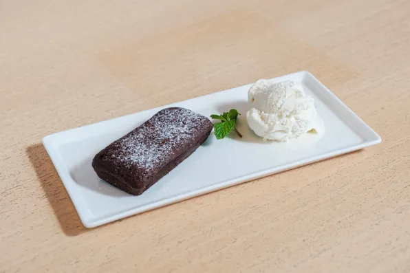 Flourless Chocolate Cake & Vanilla Ice Cream
